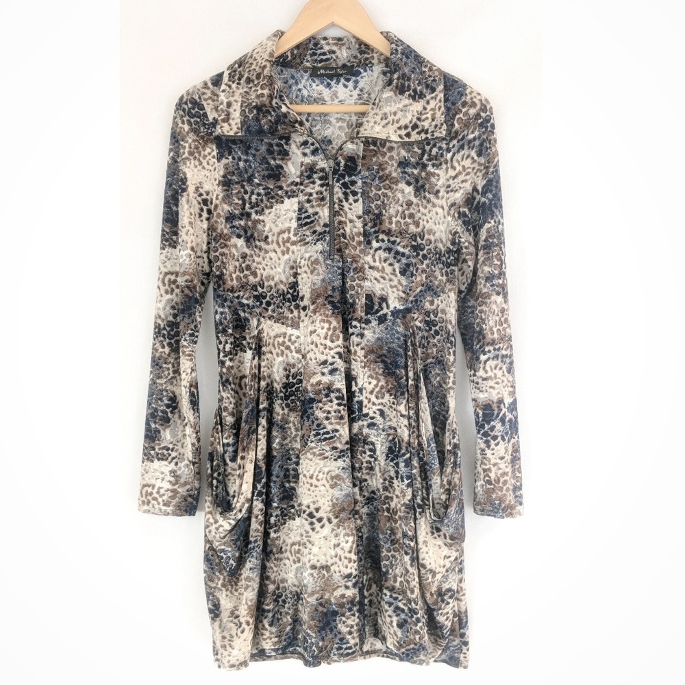 Michael Tyler Women's Animal Print Dress Size S